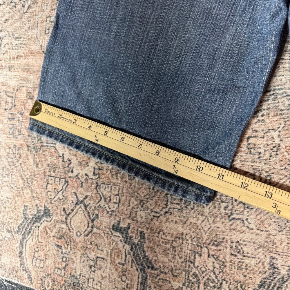 Early 2000s Levis 569 Baggy Jorts 30 Waist Dark Blue Wash - Picture 4 of 9
